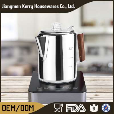 New arrivals 2018 Stainless steel Coffee percolator 6-cup (1420mL) suppliers