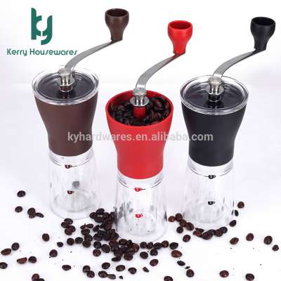 USA UK Amazon Ceramic Burr Manual Coffee Grinder Stainless Steel Coffee Grinder